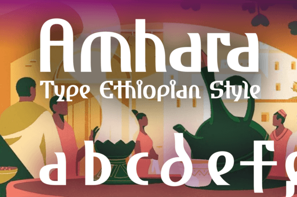 Amhara: A Unique Display Font for Crafters and Creators