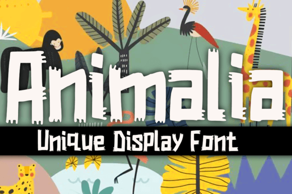 Animalia: A Fun and Versatile Display Font for Web Design