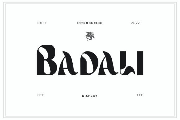 Badali: A Charming Display Font for Elegant Web Designs