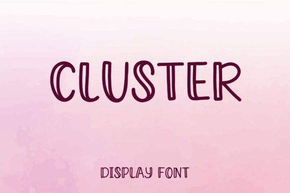 Cluster: A Modern Display Font for Eye-Catching Web Design