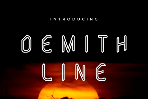 Demith Line: A Versatile Display Font for Creative Projects