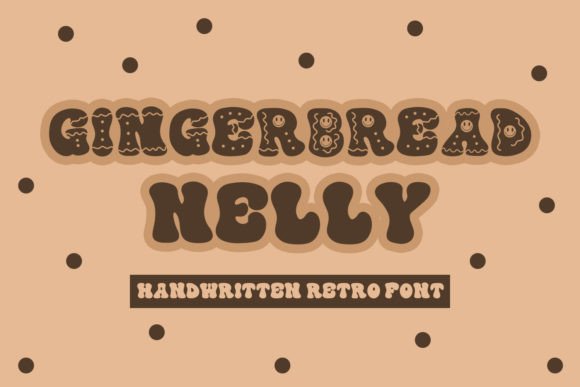 Discover Gingerbread Nelly: A Festive Display Font for Web Design