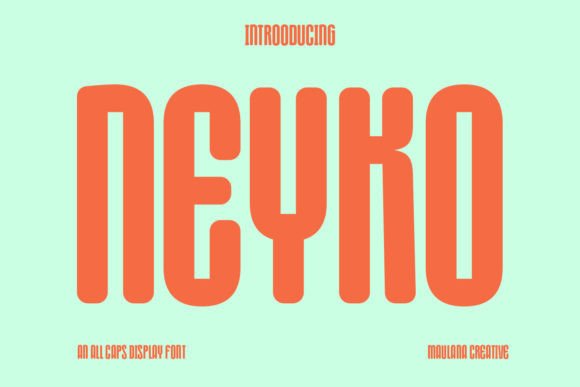 Discover Neyko: A Joyful All Caps Sans Serif Typeface