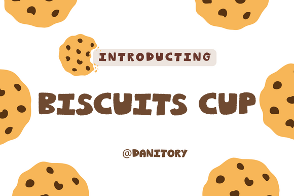 Enhance Your Brand with Biscuits Cup: A Charming Display Font