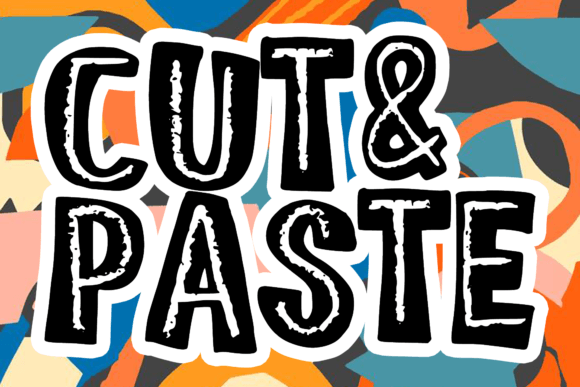 Exploring Cut and Paste: A Whimsical Display Font for Creative Projects