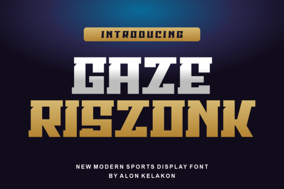 Gaze Riszonk: A Modern Display Font for Eye-Catching Web Design