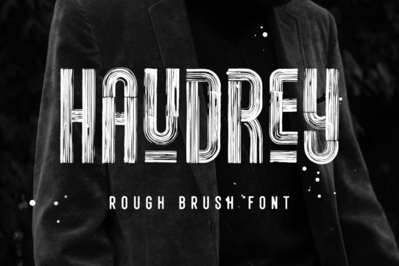 Haudrey: A Versatile Dry Brush Display Font for Web Design