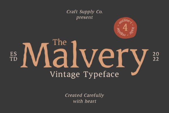Malvery: A Charming Display Font for Elegant Web Designs