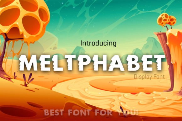 Meltphabet: A Unique Display Font for Creative Web Design