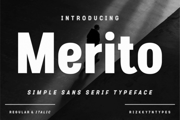 Merito: A Trendy Display Font for Modern Web Design