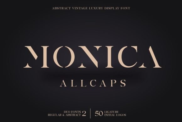 Monica Allcaps: The Chic Display Font for Eye-Catching Campaigns