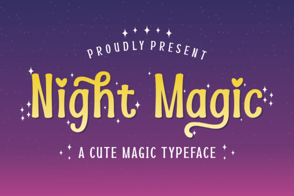 Night Magic: A Whimsical Display Font for Web Design