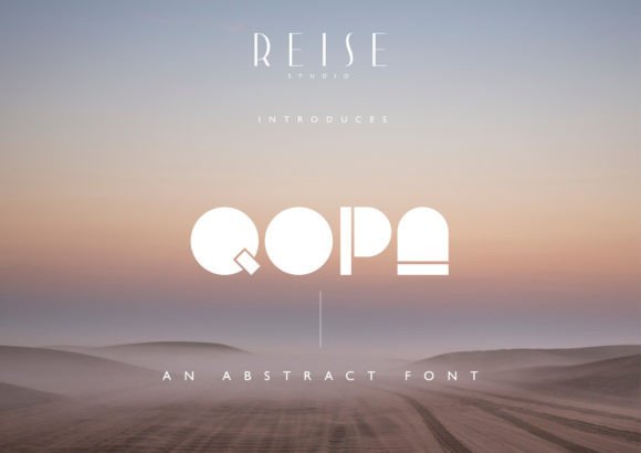 Qopa: A Unique Display Font for Modern Editorial Design