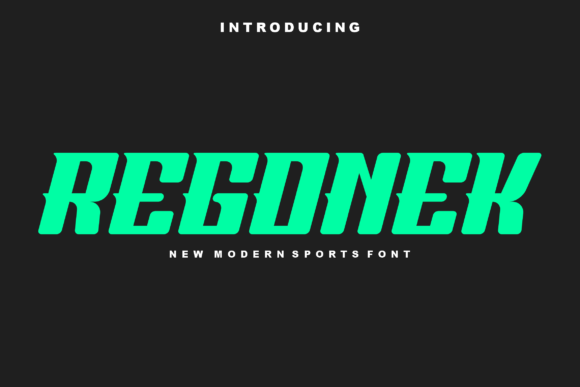 Regonek: A Modern Display Font for Dynamic Web Design
