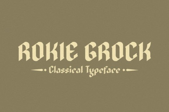 Rokie Grock: A Modern Display Font for Editorial Elegance