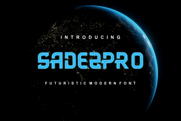 Sadez Pro: A Futuristic Display Font for Modern Campaigns