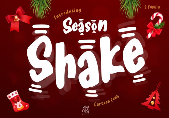 Season Shake: A Bold and Playful Display Font for Web Design