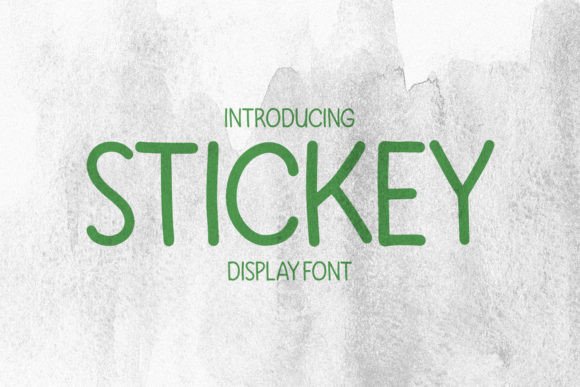 Stickey: A Bold and Playful Display Font