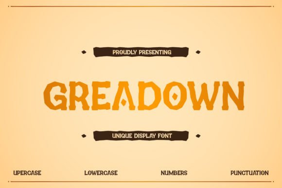 Transform Your Brand with Greadown: A Vintage Display Font