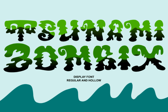 Tsunami Zombix: A Spooky Display Font for Engaging Campaigns