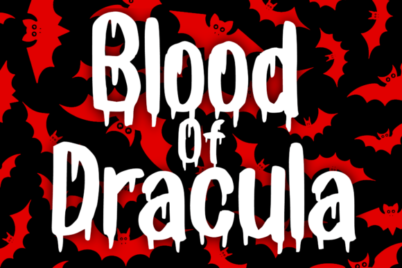 Unleash Creativity with Blood of Dracula Font