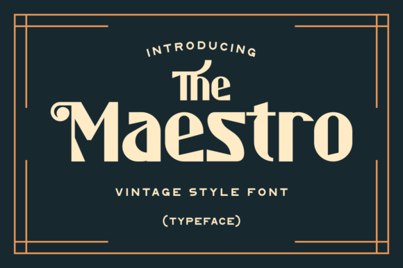 Unleash Creativity with The Maestro Display Font