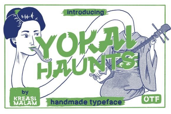 Yokai Haunts: A Handmade Font for Craft and Design